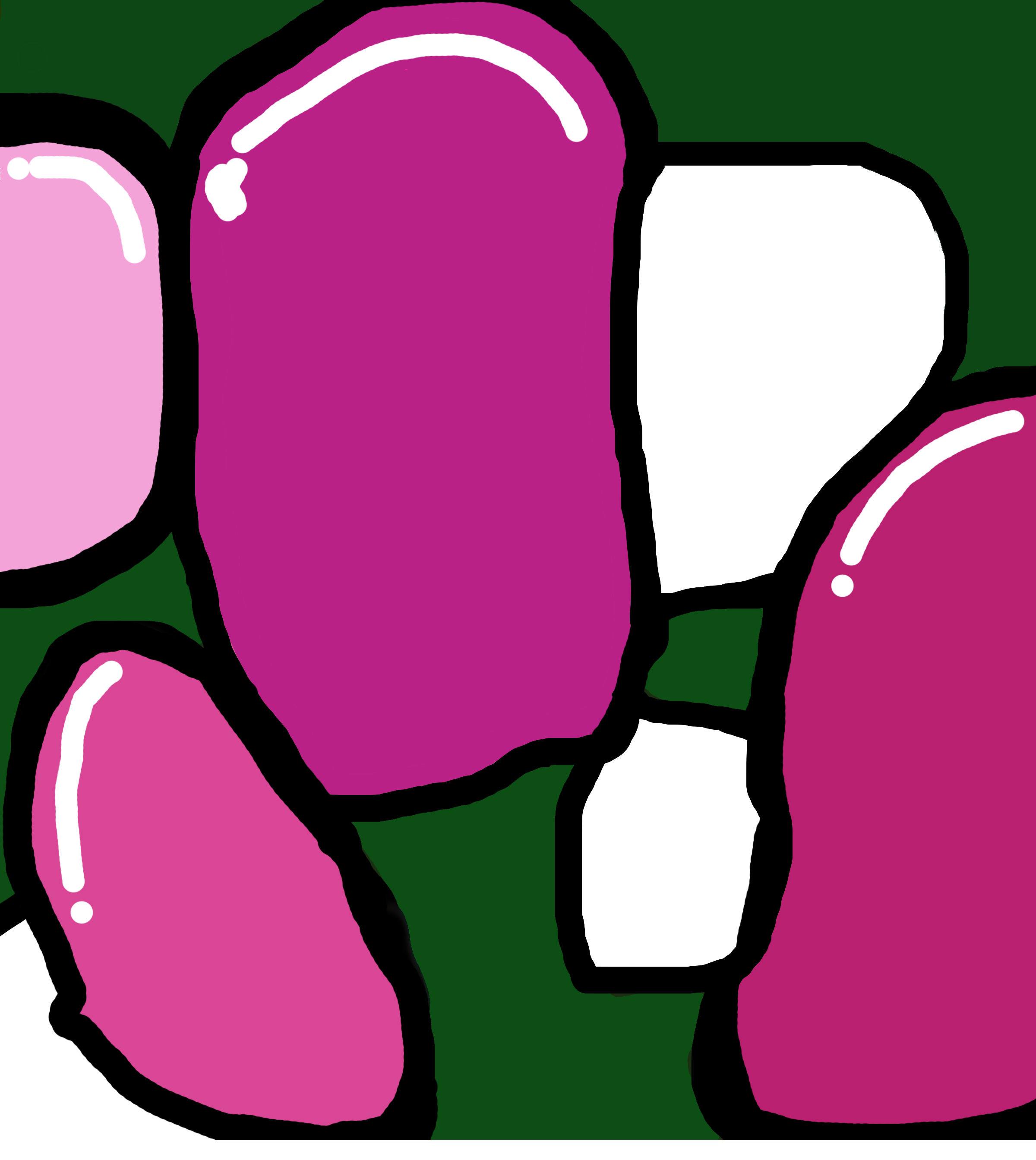 Digital Design - The Pink Mushrooms