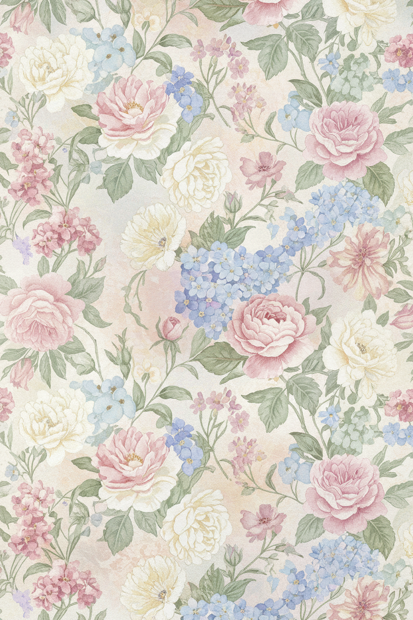 Digital Flower Wallpaper